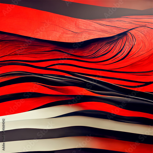 Red black flowing background