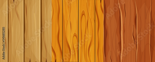 Set Old wooden texture, cover from planks, ui game background, seamless pattern in cartoon style isolated. Collection Detailed, textured material. 