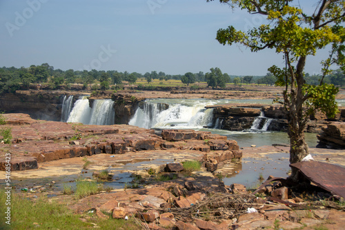 Chitrakot Waterfall is a beautiful waterfall situated on the river Indravati in Bastar district of Chhattisgarh state of India photo