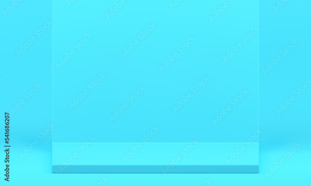 Fototapeta premium Blue 3d podium award arena champion celebration promo studio background realistic vector