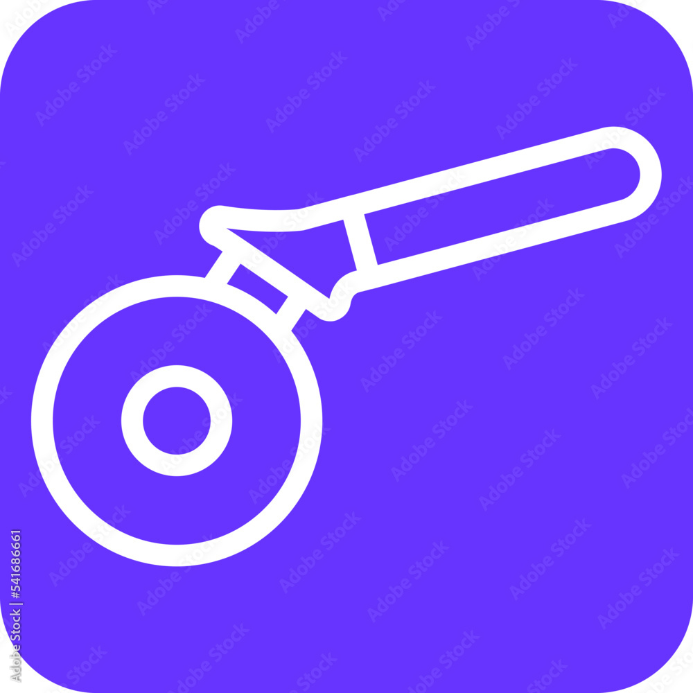 Pizza Cutter Icon Style Pizza Cutter Icon Style