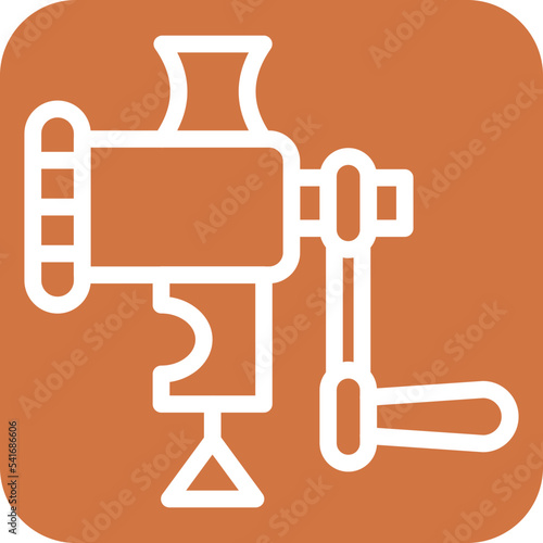 Meat Grinder Icon Style