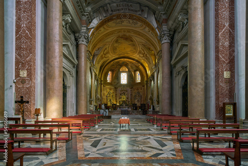 The mannerist styled church of Santa Maria degli Angeli church in Rome  Italy