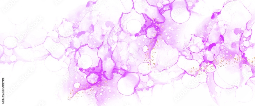 abstract background with pink alcoholic ink