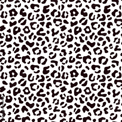 Camouflage leopard black and white pattern