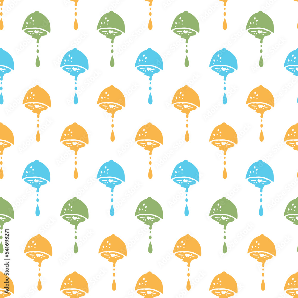 Abstract Juicy Citrus Lemon Fruit Vector Graphic Seamless Pattern Abstract Juicy Citrus Lemon Fruit Vector Graphic Seamless Pattern