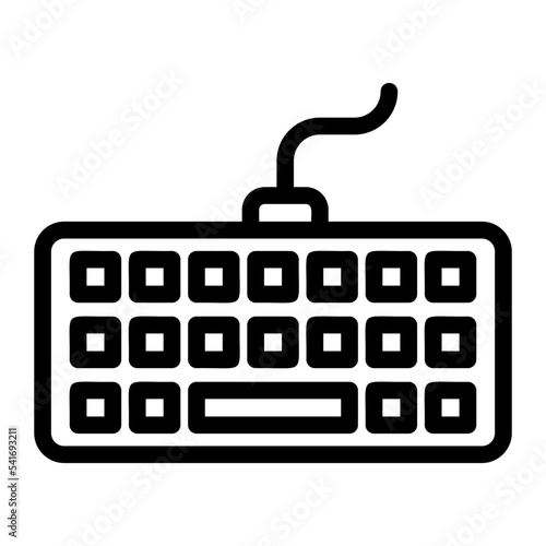 keyboard line icon