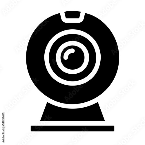 web cam glyph icon