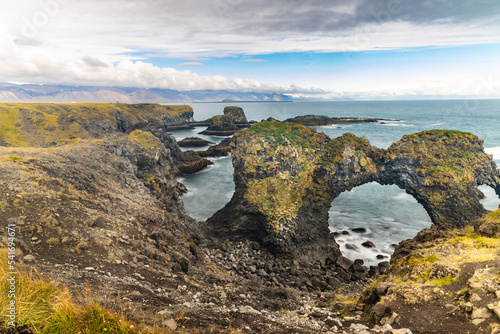 Arnarstapi is thriving tourism destination in Iceland with natural and culinary attractions photo