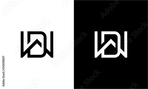 letter wd logo design minimalist photo