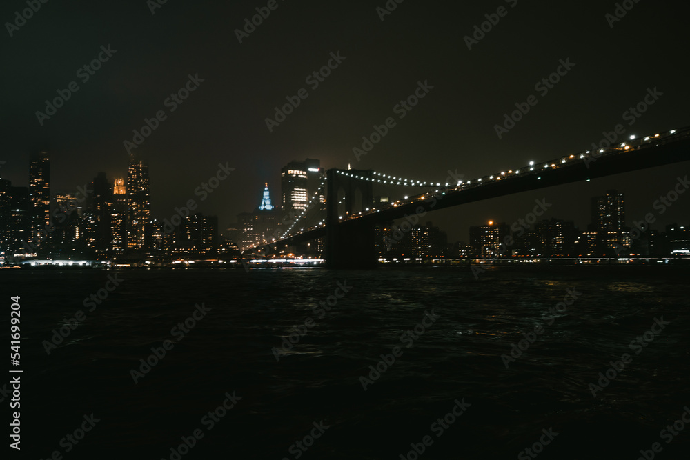 Obraz premium city bridge at night