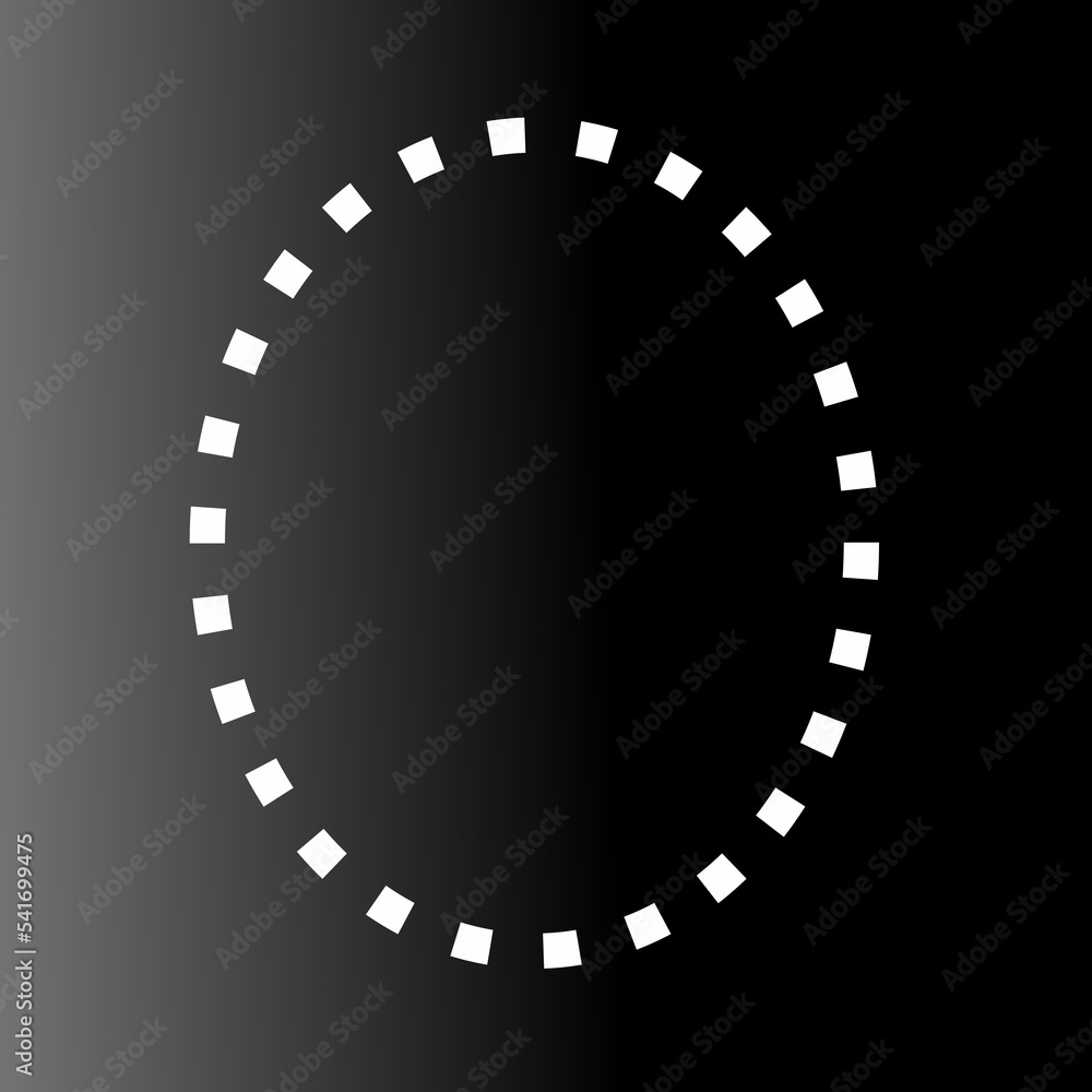 Small circular square dot logo design element Vector illustration. black background Small circular square dot logo design element Vector illustration. black background