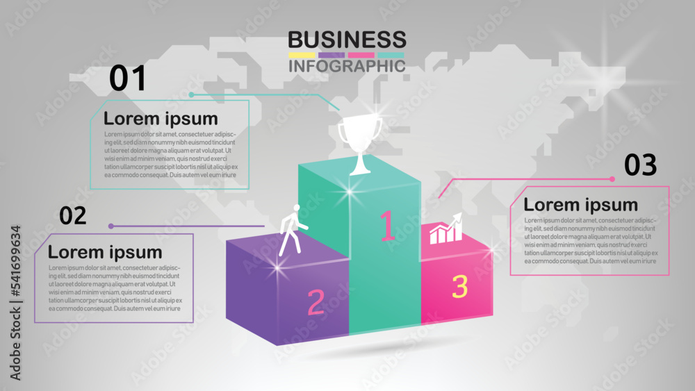 Business data visualization. Process chart. Abstract elements of graph, diagram with steps, options, parts or processes. 3d. Business data visualization. Process chart. Abstract elements of graph, diagram with steps, options, parts or processes. 3d.