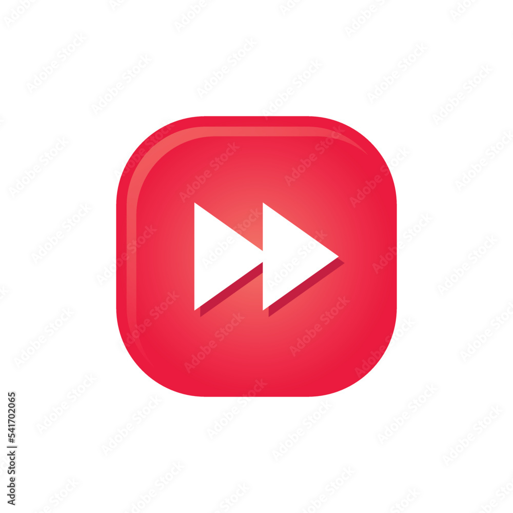 Media Video Button Icon Vector Media Video Button Icon Vector