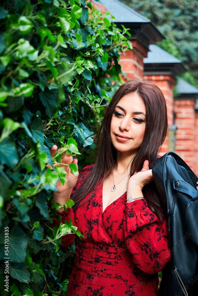 Beautiful Indian girl, portrait. A walk in the park. Beautiful Indian girl, portrait. A walk in the park.