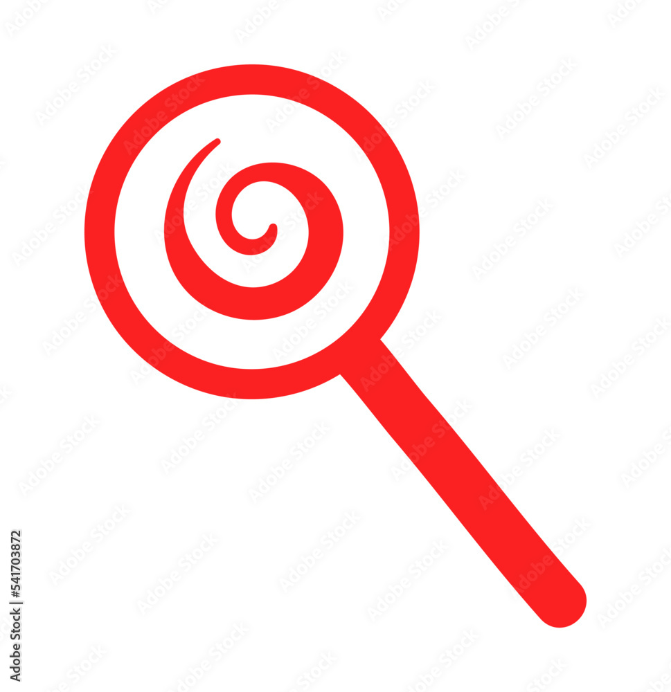 Lollipop flat icon isolated. Christmas lollipop candy flat illustration isolated. Festive decorative element Lollipop flat icon isolated. Christmas lollipop candy flat illustration isolated. Festive decorative element
