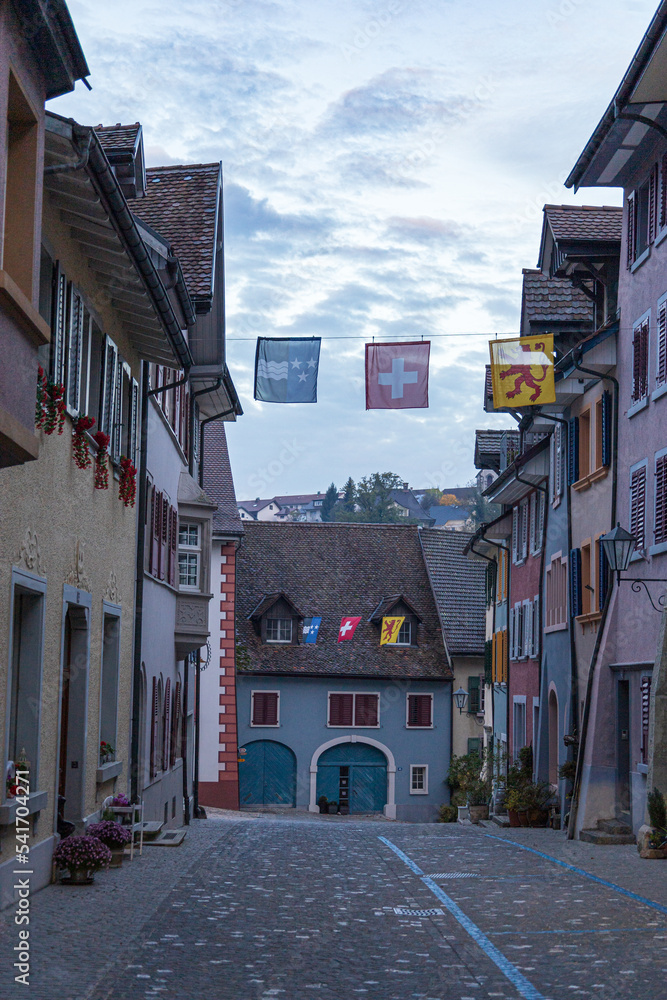 street in the town, Laufemburg, Switzerland