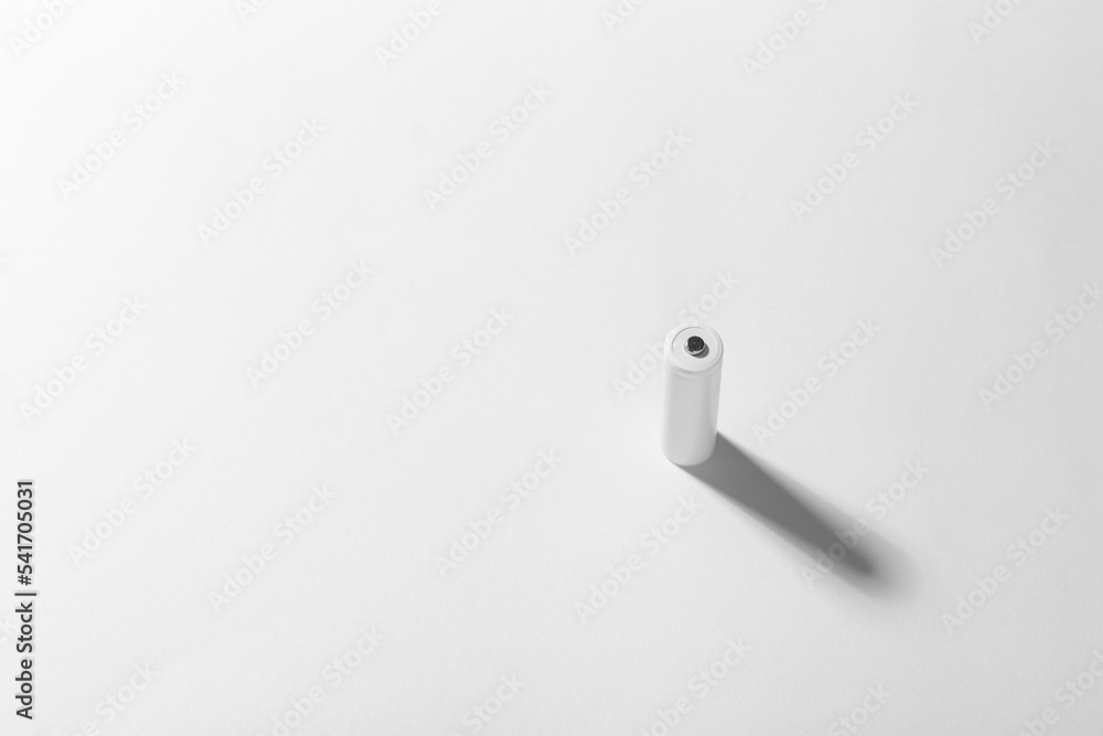 AA size alkaline battery on a white background. Accumulator. AA size alkaline battery on a white background. Accumulator.