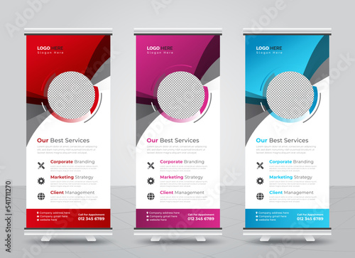 New creative roll up banner design