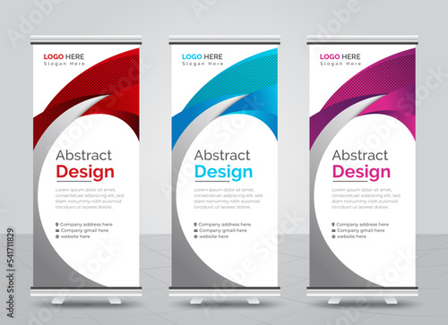 Corporate business roll up banner design
