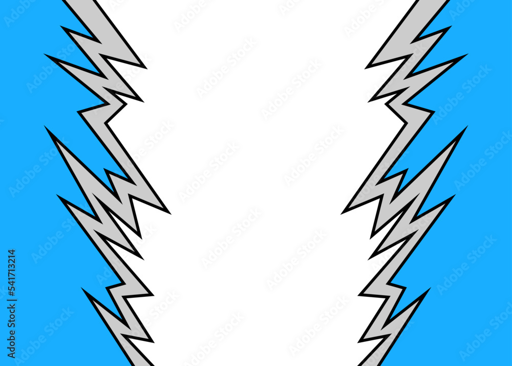 Simple framed background with jagged spikes line pattern and with some copy space area Simple framed background with jagged spikes line pattern and with some copy space area