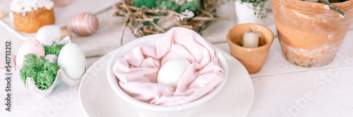 Fototapeta happy easter and spring holidays time