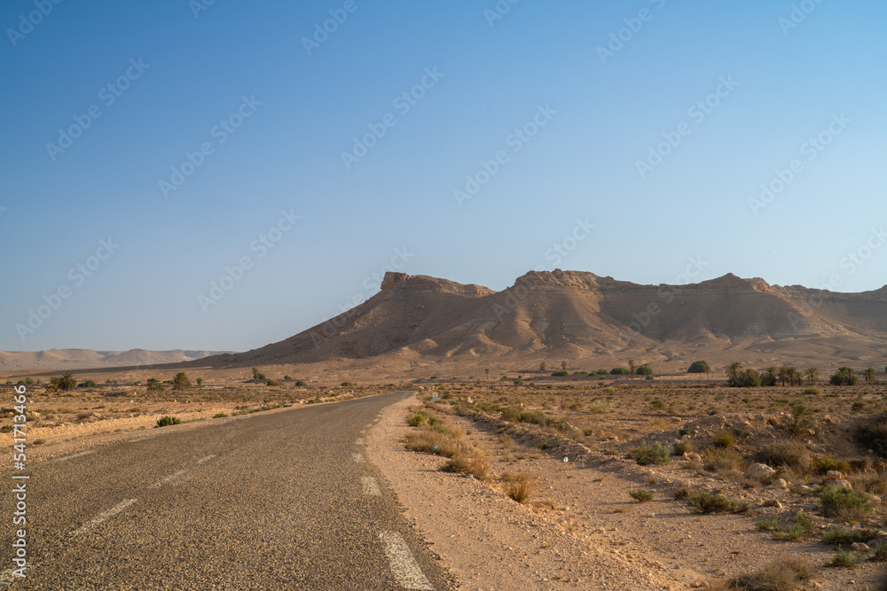 Guermassa, abandoned mountain, Southern Tunisia, Tataouine region