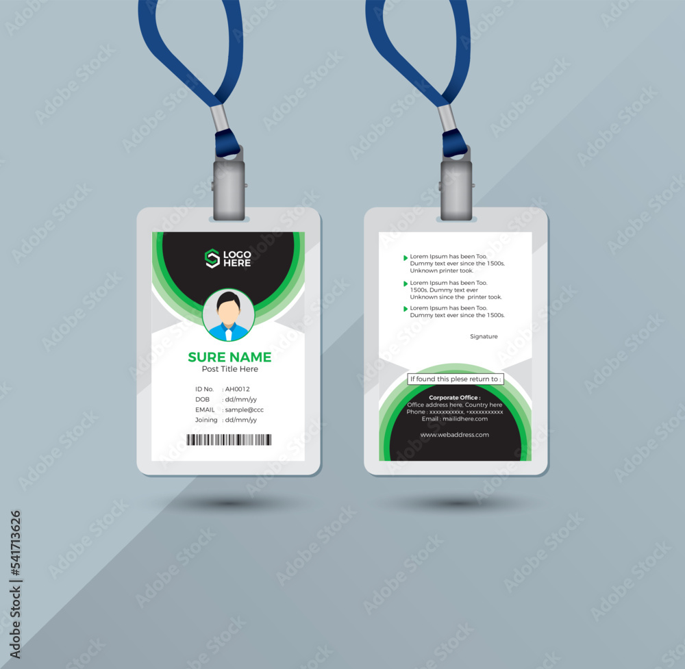ID card Template Vector file 81 ID card Template Vector file 81