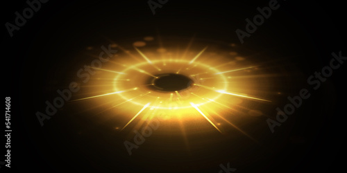 Round frame. plasma magical portal. circle light effect.