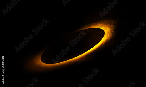 circle light effect background. Swirl glow magic line trail. Light effect motion