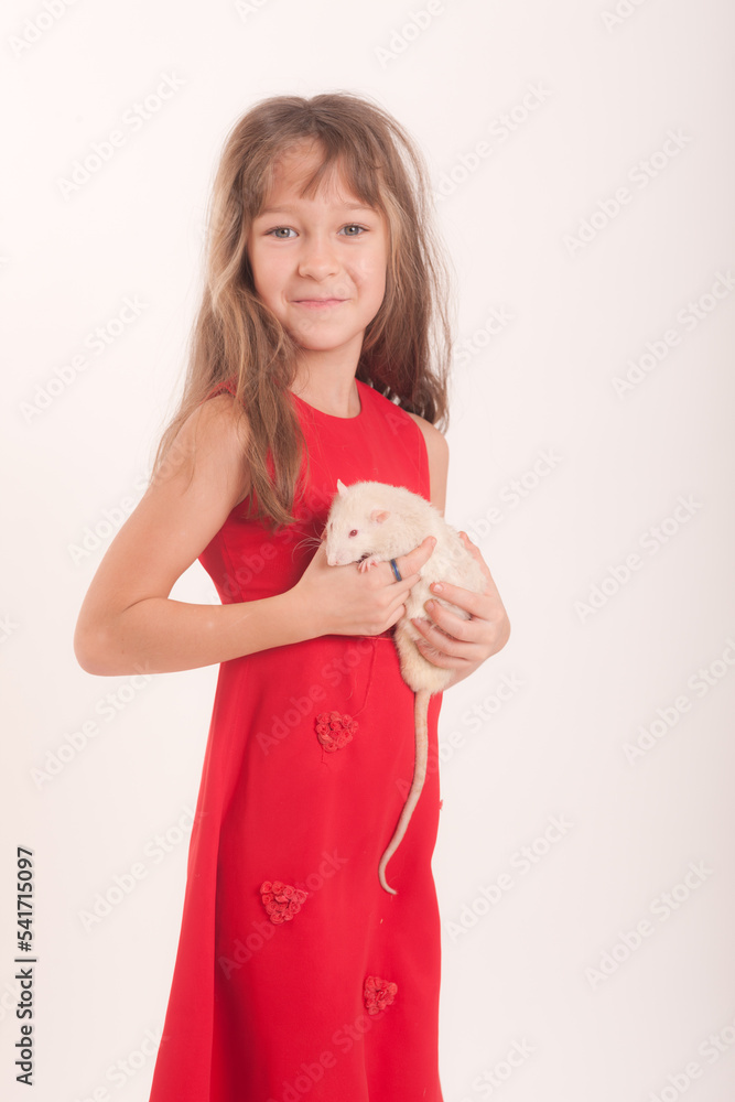 studio portrait of a girl