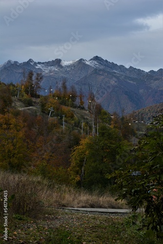 Beautiful autumn mountain landscape