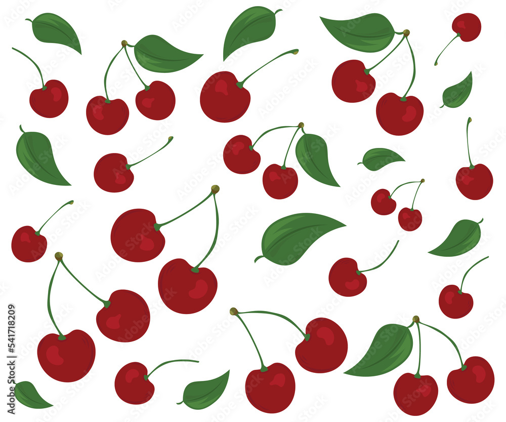 seamless pattern with cherries seamless pattern with cherries
