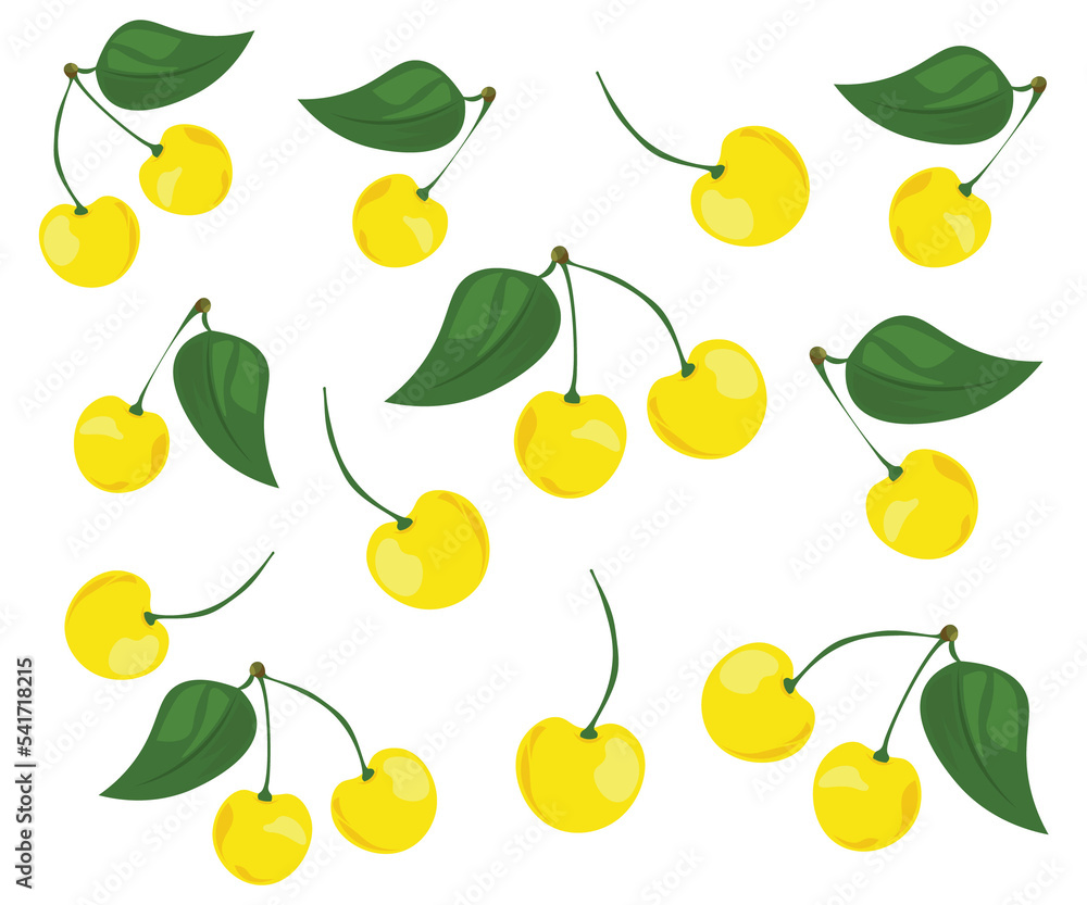 Obraz premium seamless pattern with cherries