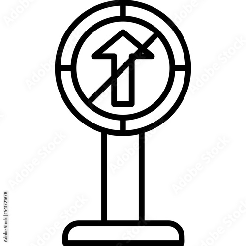 No Straight Icon