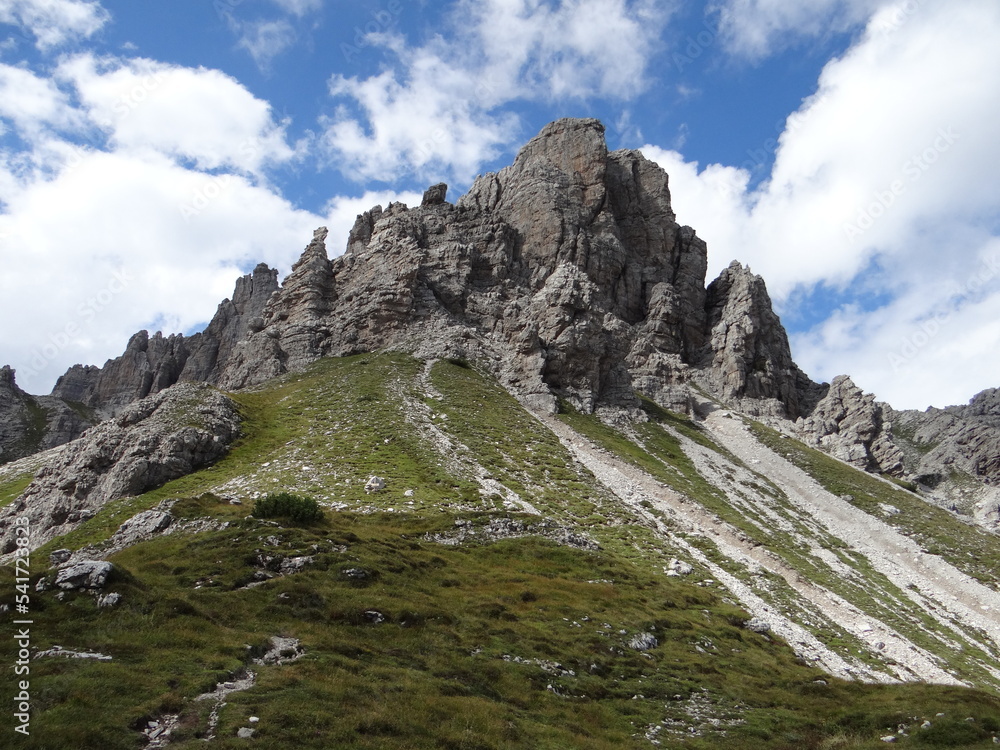 landscape in the dolomites