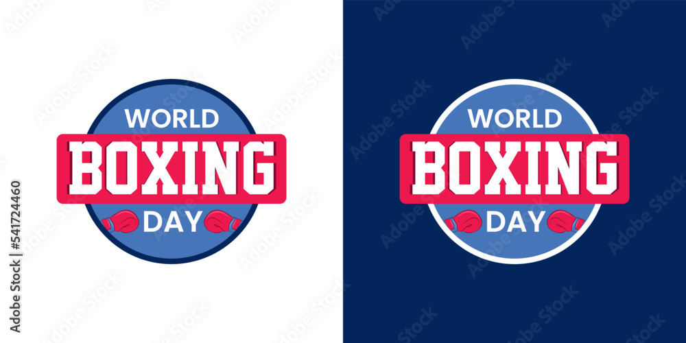 Boxing day globe vector icon