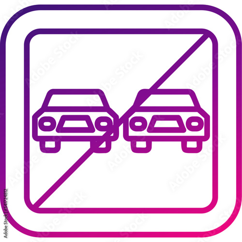 No Overtaking Icon