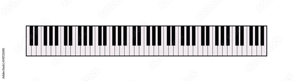 Piano keyboard vector icon. Music instrument. Musical background. Vector isolated illustration. Piano keyboard vector icon. Music instrument. Musical background. Vector isolated illustration.