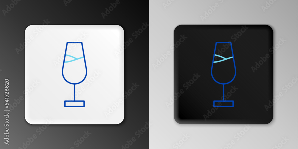 Line Wine glass icon isolated on grey background. Wineglass sign. Colorful outline concept. Vector Line Wine glass icon isolated on grey background. Wineglass sign. Colorful outline concept. Vector