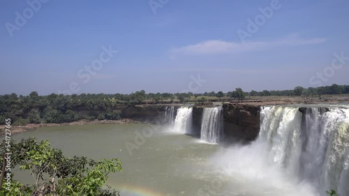 Chitrakot Waterfall is a beautiful waterfall situated on the river Indravati in Bastar district of Chhattisgarh state of India photo