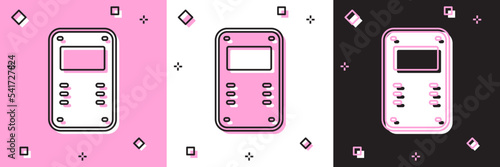 Set Police assault shield icon isolated on pink and white, black background. Vector