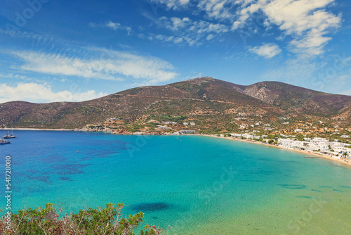 Platis Gialos beach of Sifnos island, Greece