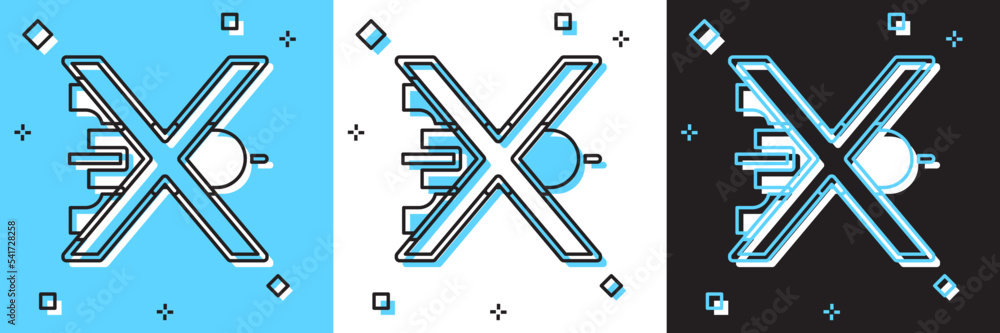 Set No war icon isolated on blue and white, black background. The peace symbol. Vector Set No war icon isolated on blue and white, black background. The peace symbol. Vector