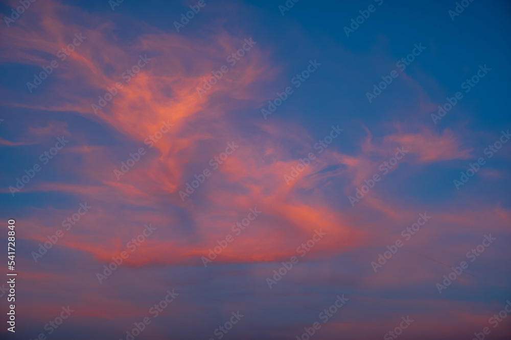 orange clouds in the sky