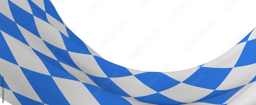 Bavarian flag using as background, 3d rendering panorama Bavarian flag using as background, 3d rendering panorama