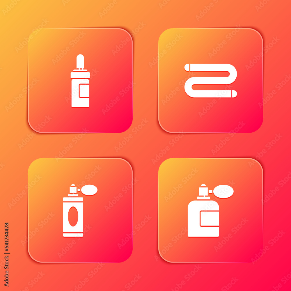 Set Beard and mustaches care oil bottle, Towel, Aftershave with atomizer and icon. Vector Set Beard and mustaches care oil bottle, Towel, Aftershave with atomizer and icon. Vector