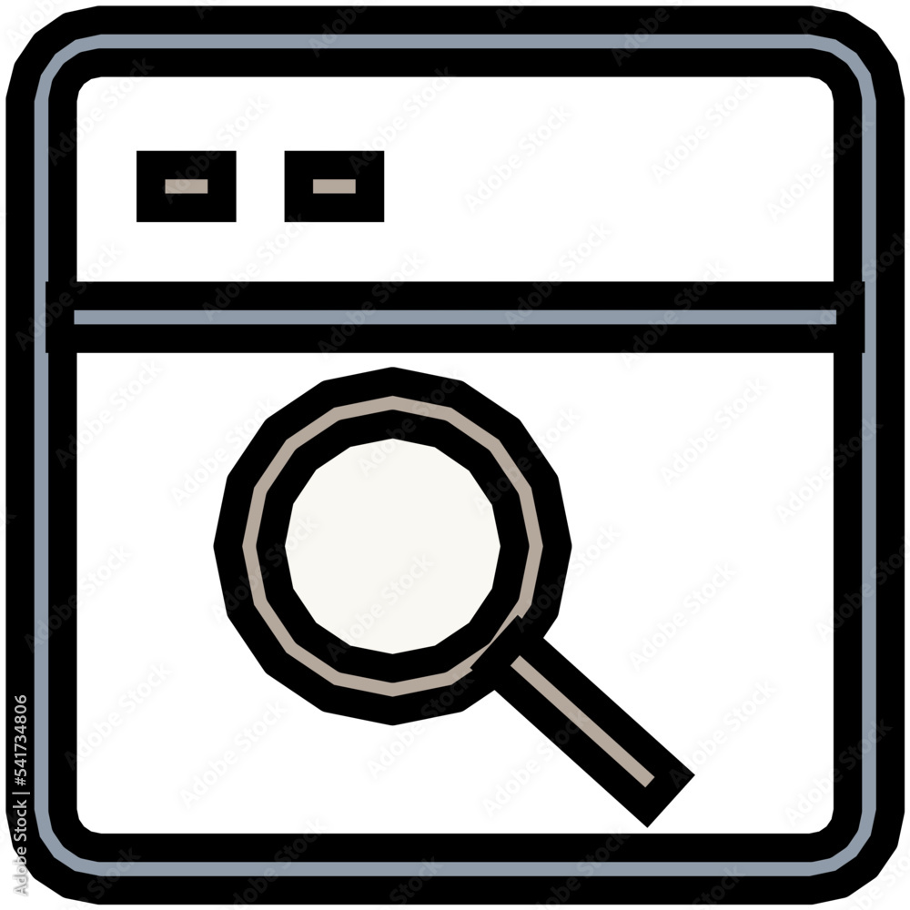Web Search Vector Icon Web Search Vector Icon