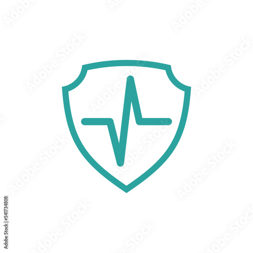 shield healthcare cross icon vector template