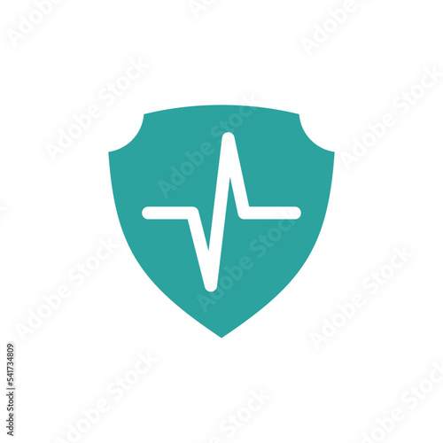 shield healthcare cross icon vector template